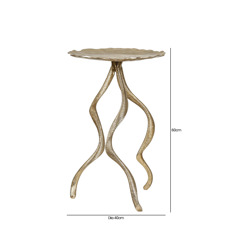Hartwell Gold Accent Table
