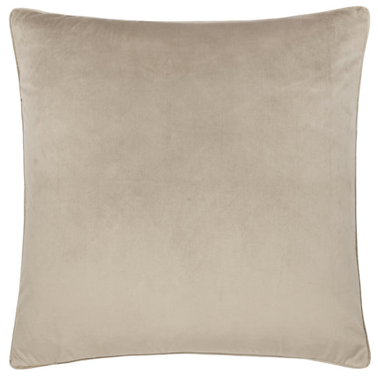 Morris & Co - Strawberry Thief Jacquard With Piping Cushion - Biscuit Taupe