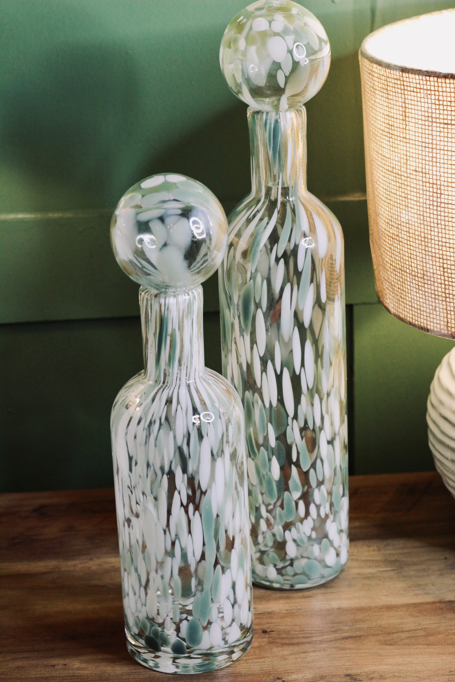 Large Pistachio Fleck Bottle