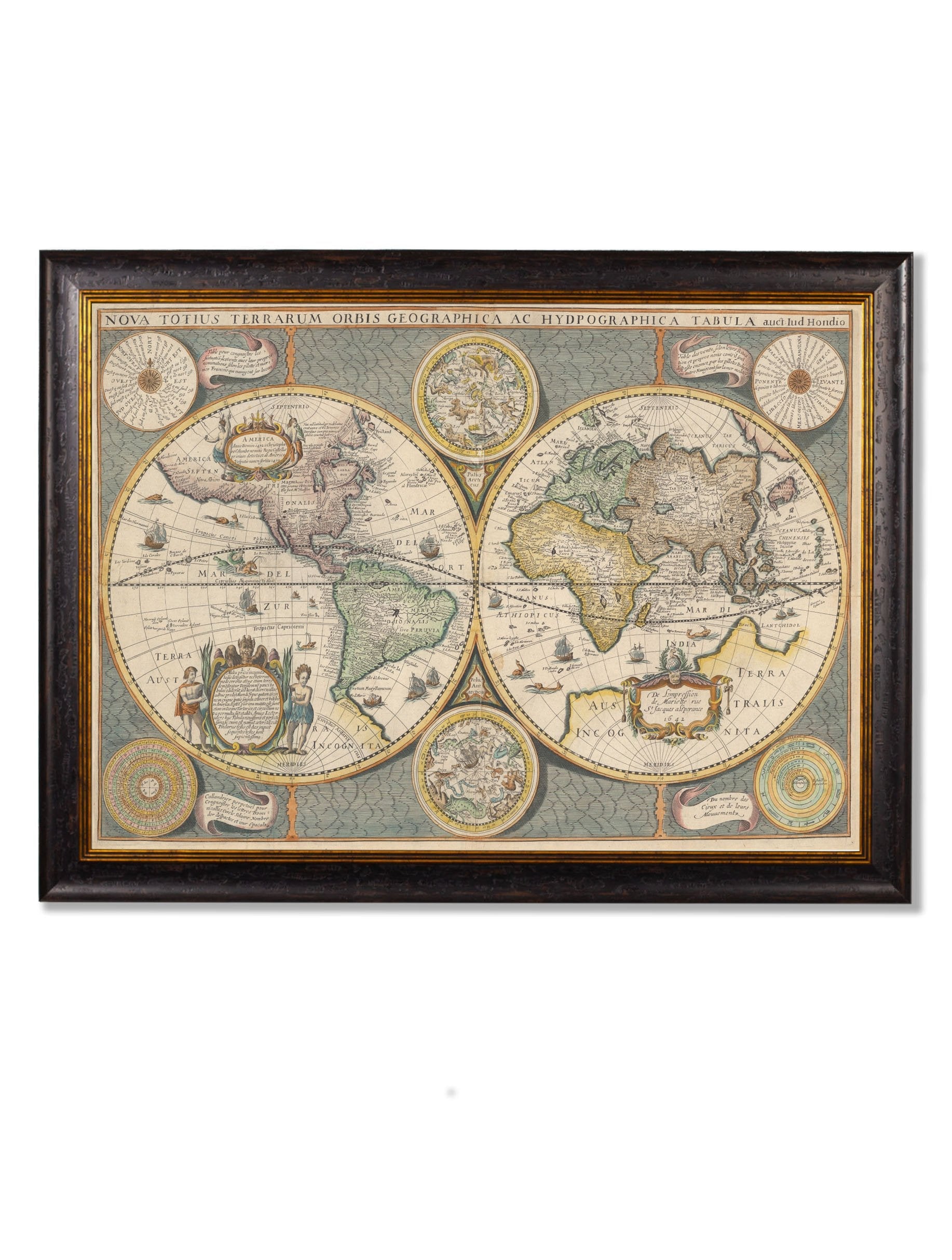 c.1642 Map of the World detail – Leya Buster Interiors