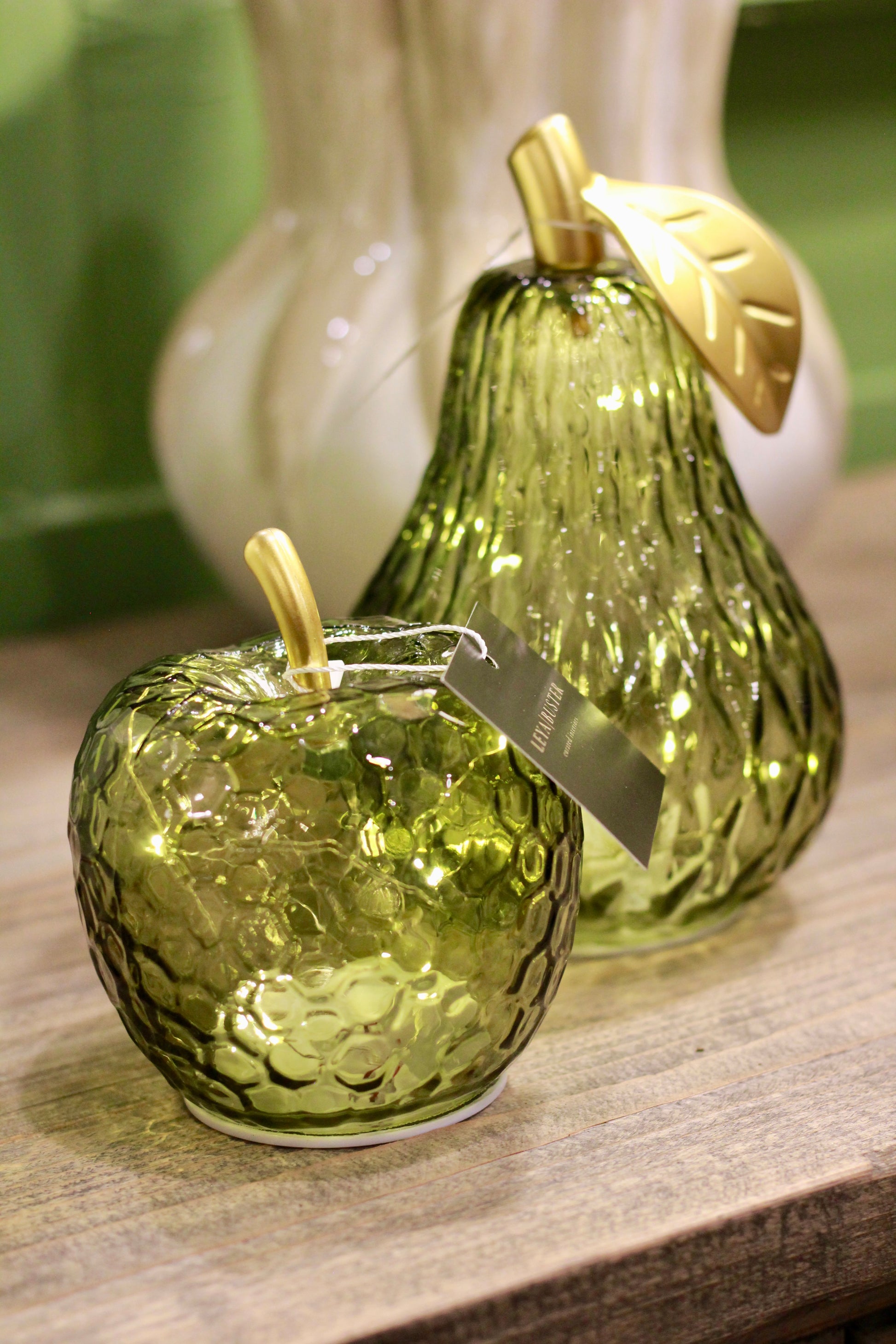 LED Glass Apple Decorative Light detail – Leya Buster Interiors