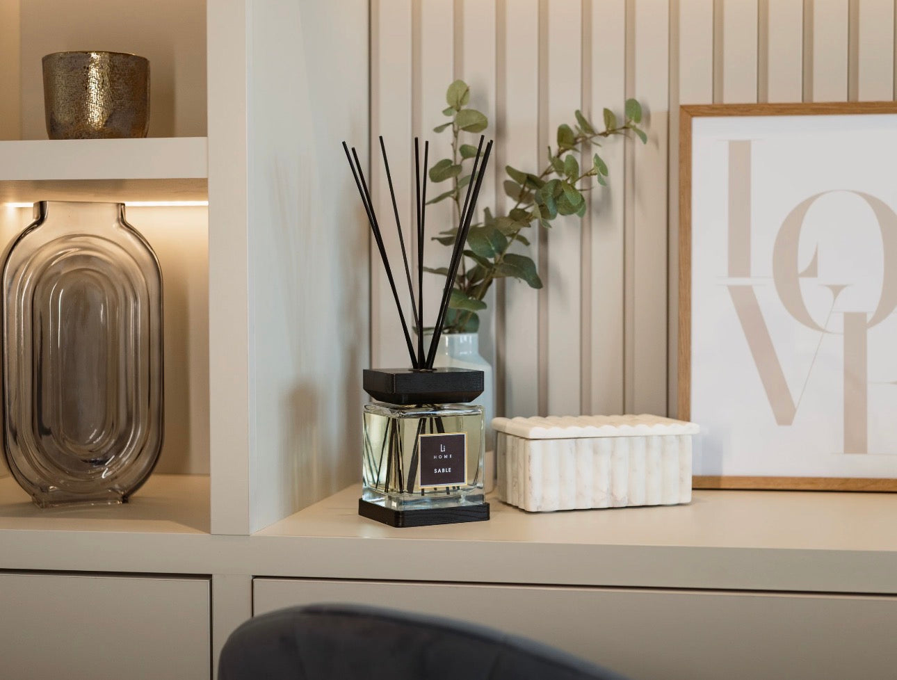 Luxury Square Reed Diffuser – Sable