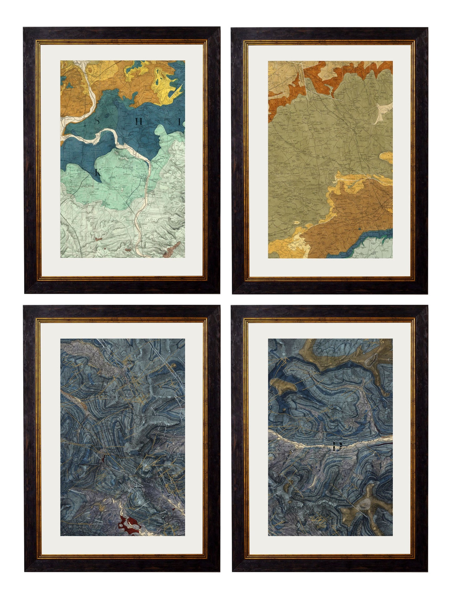 C.1850 British Geology Maps detail – Leya Buster Interiors