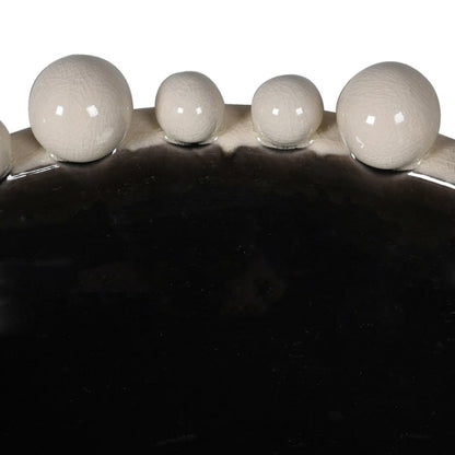 Cream & Black Bowl With Bobble Edge styled view – Leya Buster Interiors