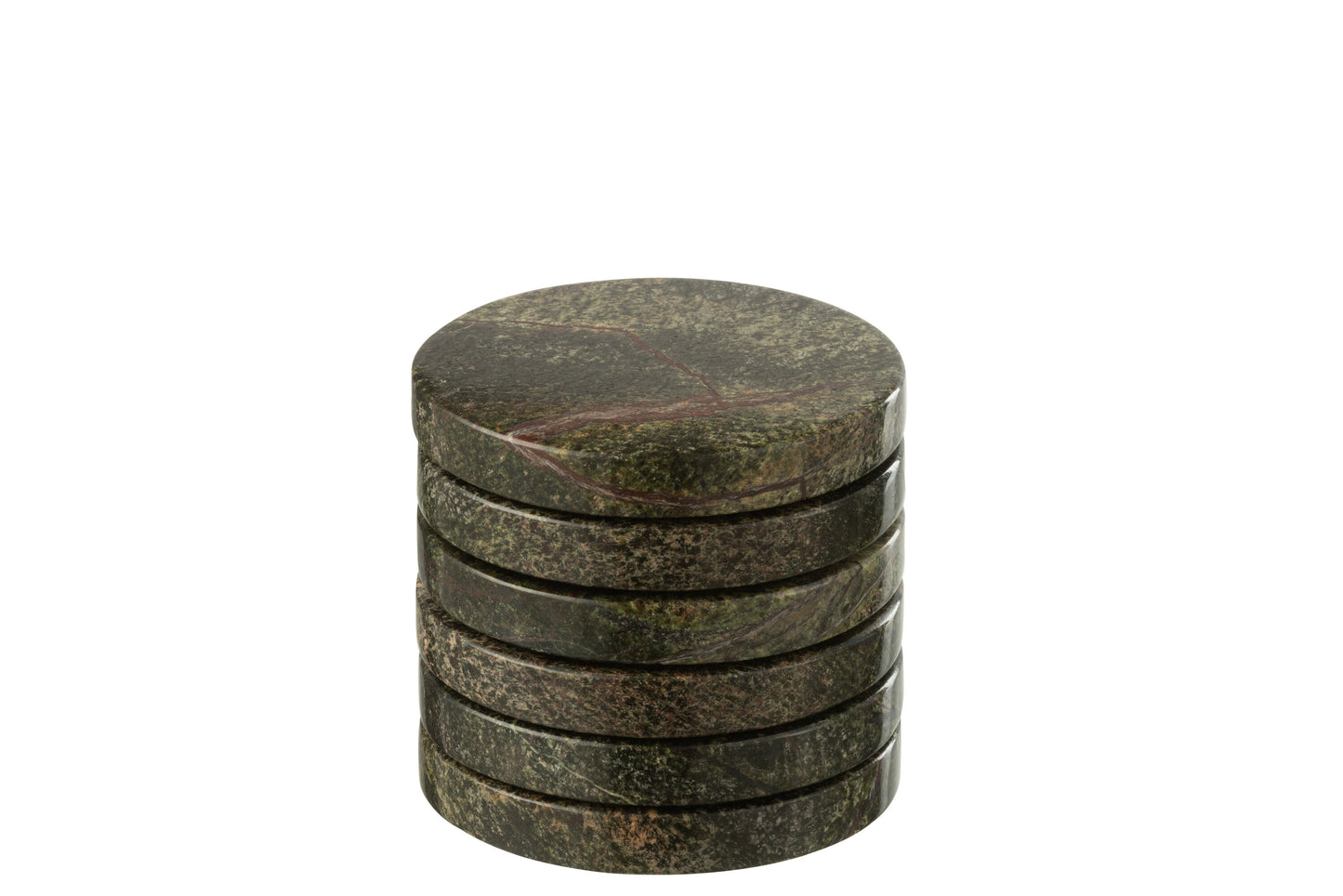 Green Marble Coasters Set of 6 detail – Leya Buster Interiors