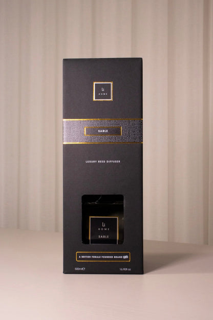 Luxury Square Reed Diffuser – Sable