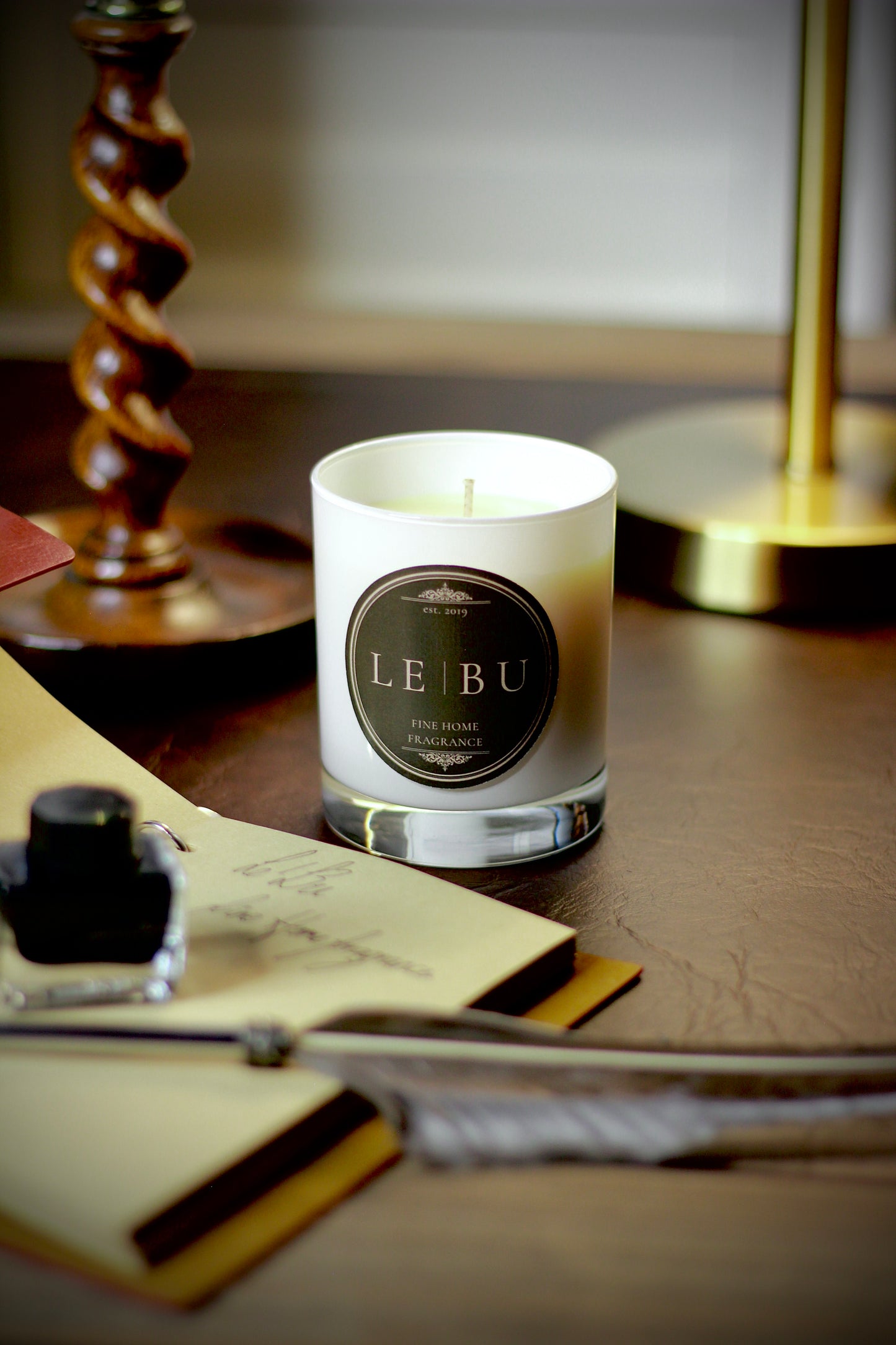 Damson Plum, Rose & Patchouli – Candle detail – Leya Buster Interiors