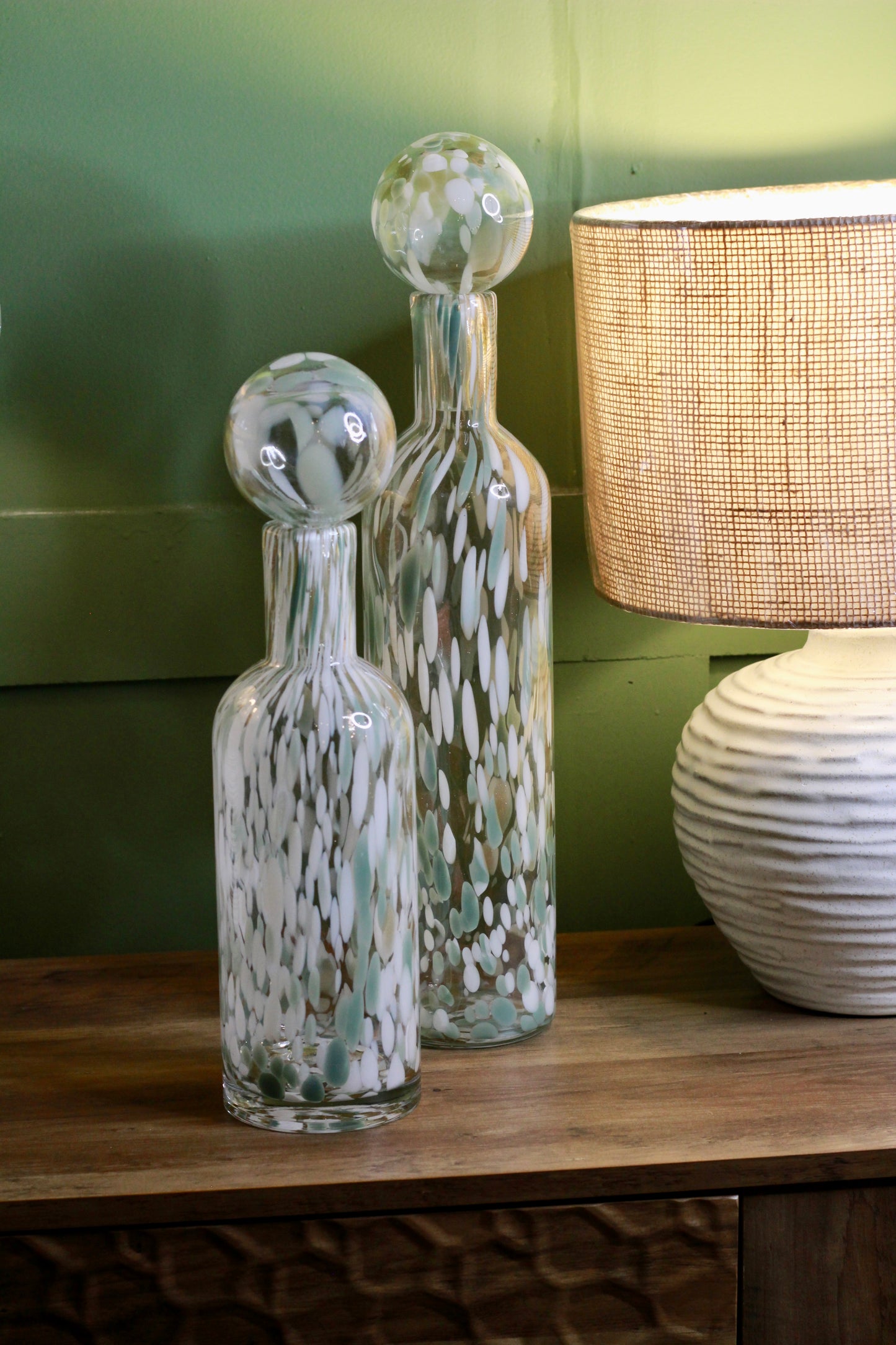 Large Pistachio Fleck Bottle