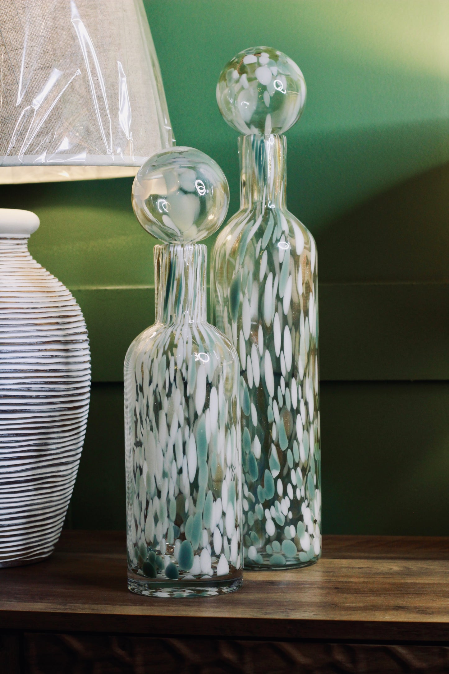 Large Pistachio Fleck Bottle