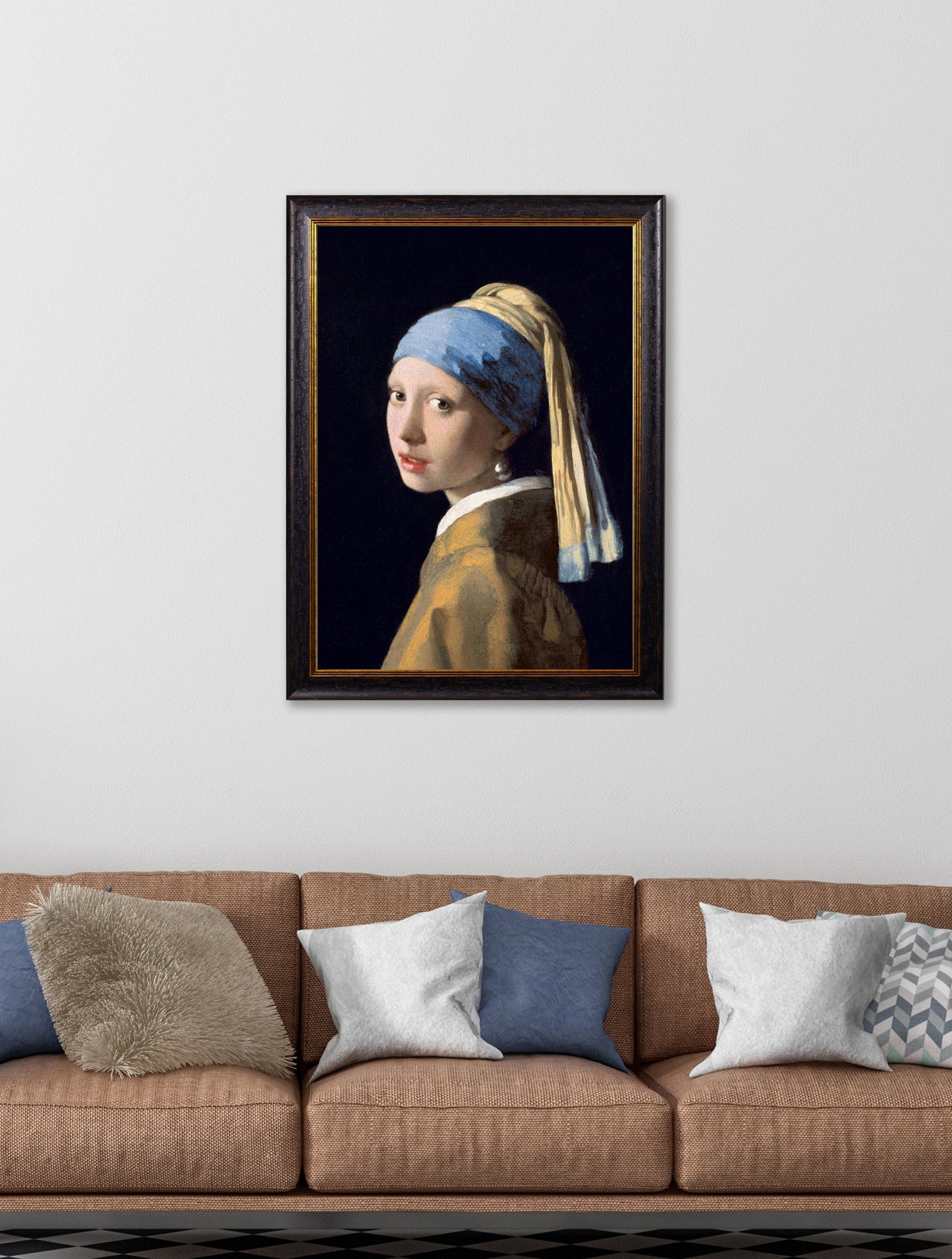 c.1665 Girl with a Pearl Earring J Vermeer – framed wall art at Leya Buster Interiors