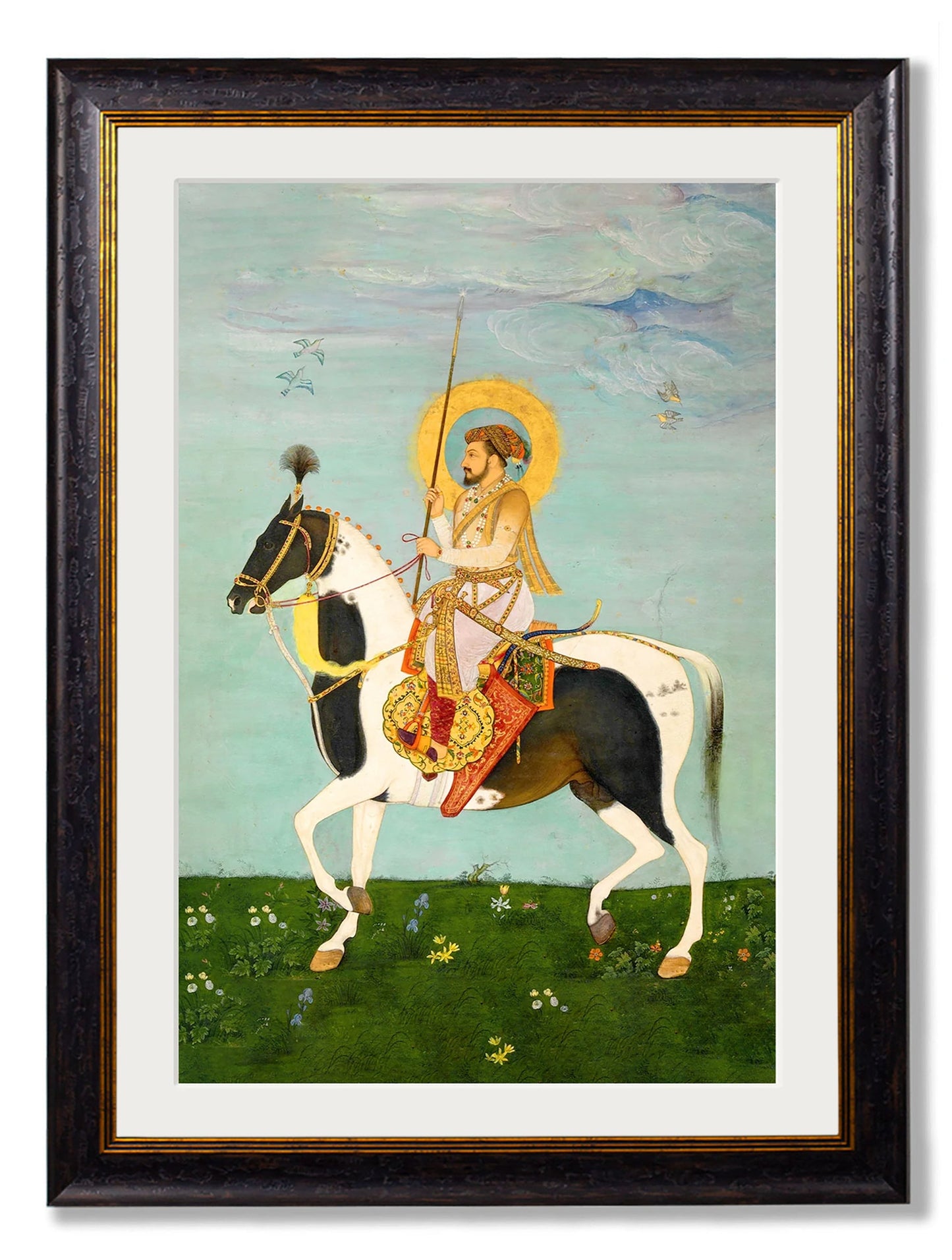 Mughals Horsemen – Oxford Frame styled view – Leya Buster Interiors