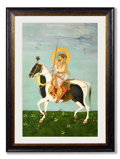 Mughals Horsemen – Oxford Frame styled view – Leya Buster Interiors