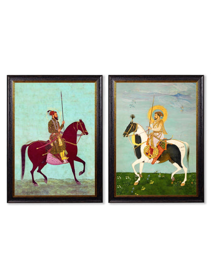 Mughals Horsemen – Oxford Frame detail – Leya Buster Interiors