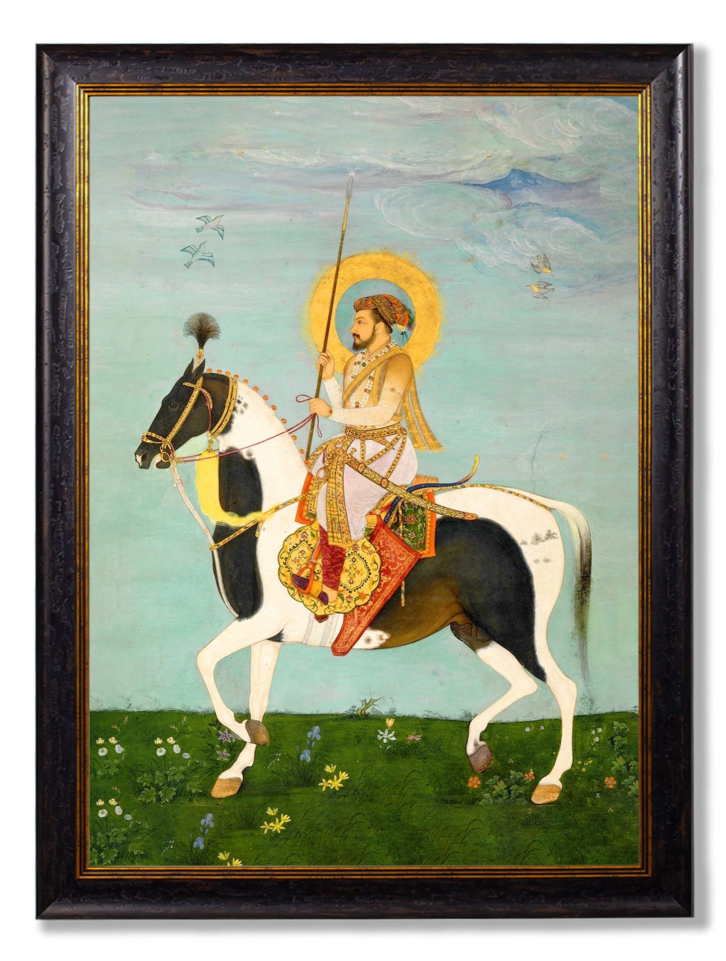 Mughals Horsemen – Oxford Frame styled view – Leya Buster Interiors