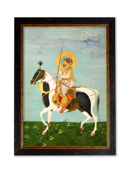 Mughals Horsemen – Oxford Frame styled view – Leya Buster Interiors