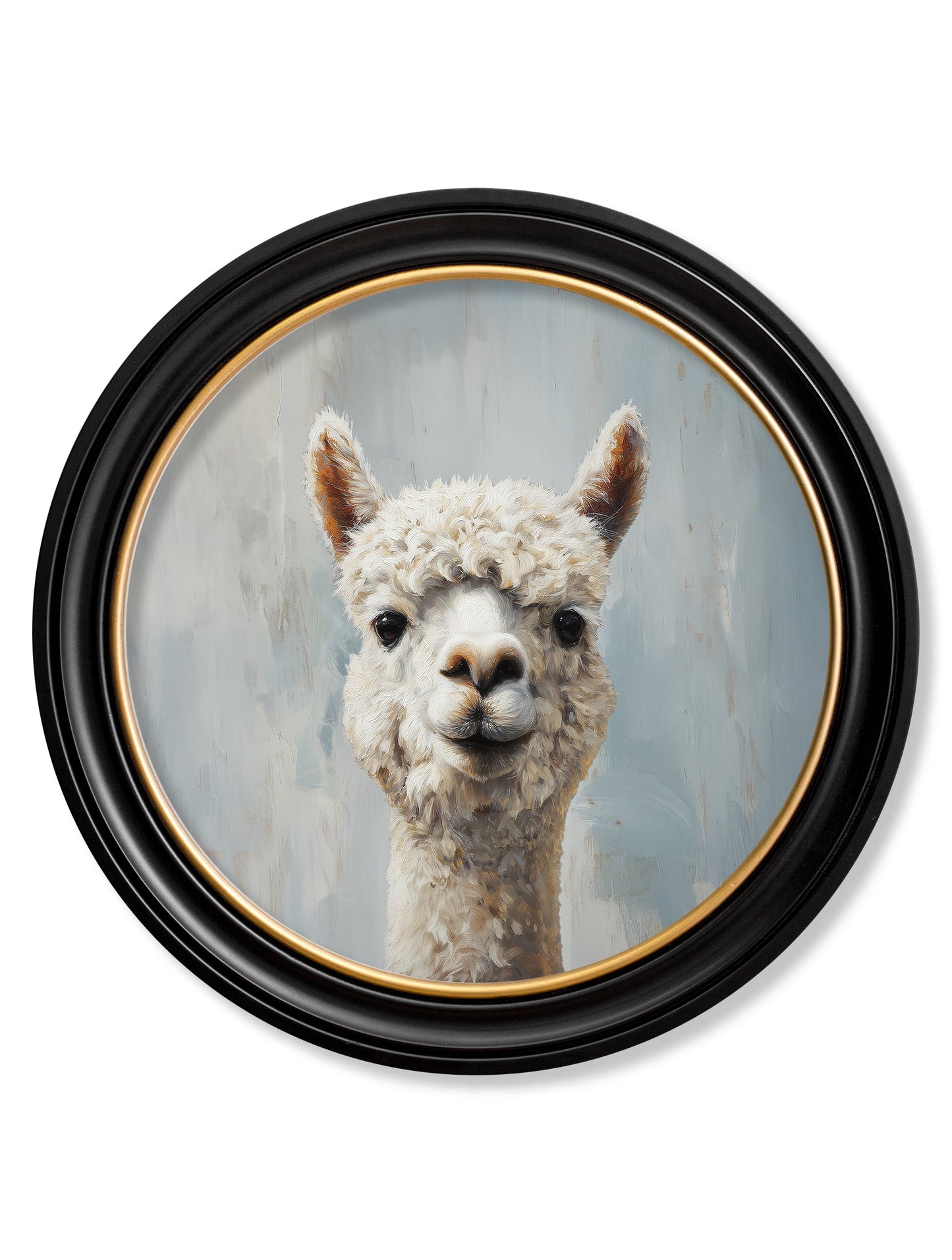 The Goofy Alpaca – Oxford Round Frame detail – Leya Buster Interiors