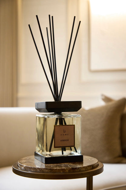 Luxury Square Reed Diffuser – Amber