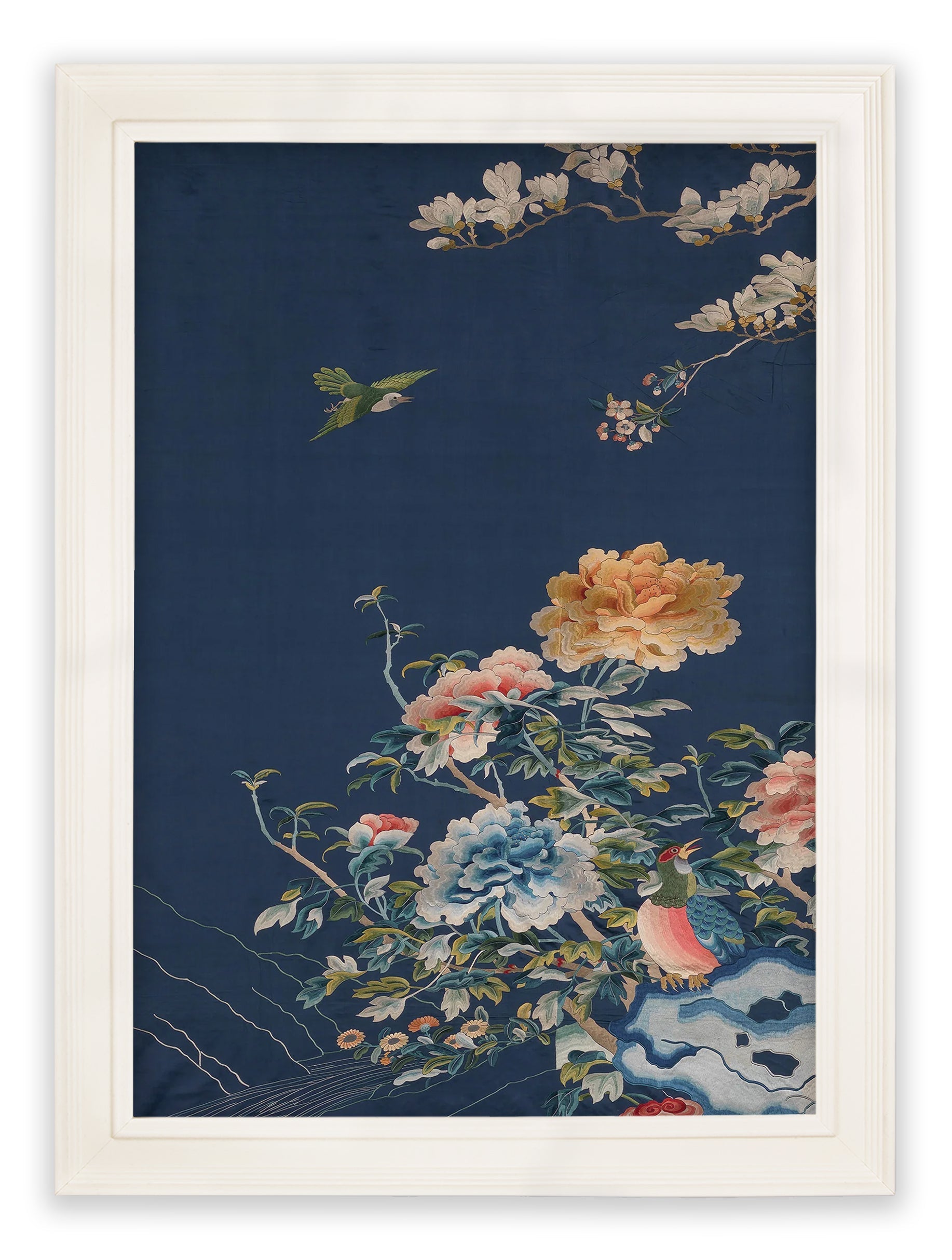 Blue Blossom Trees Set of 2 styled view – Leya Buster Interiors