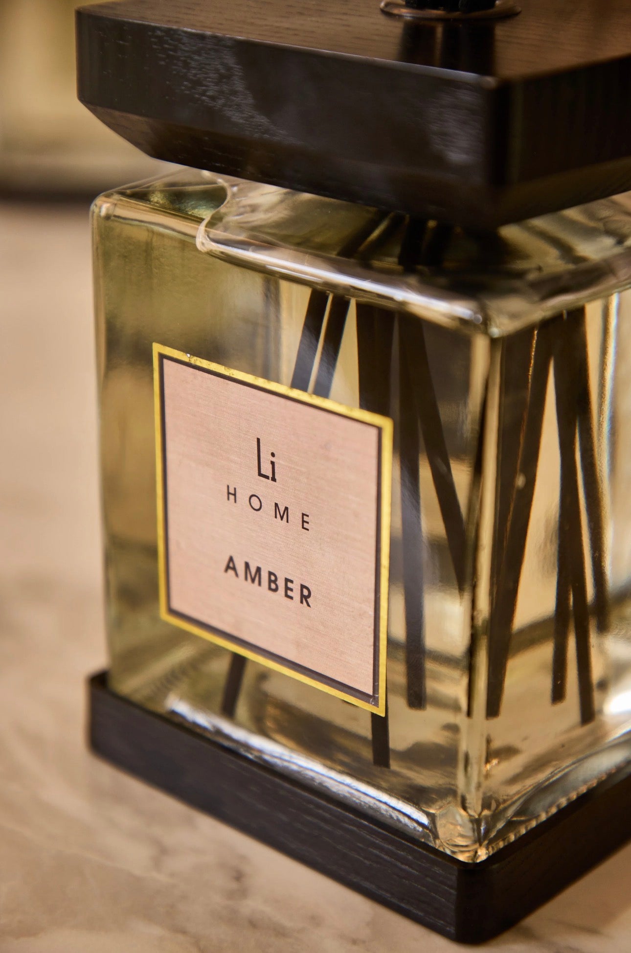 Luxury Square Reed Diffuser – Amber