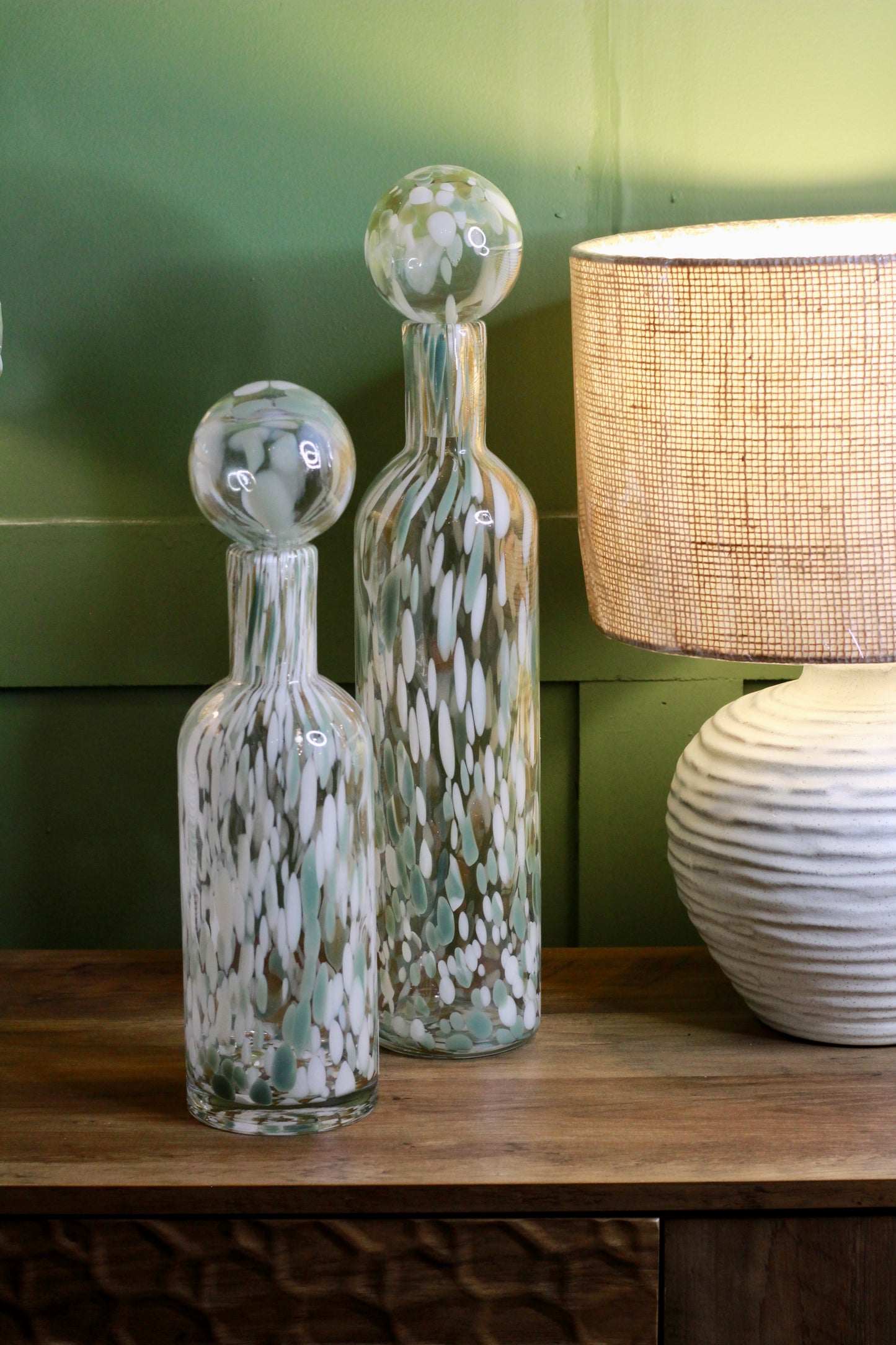 Large Pistachio Fleck Bottle