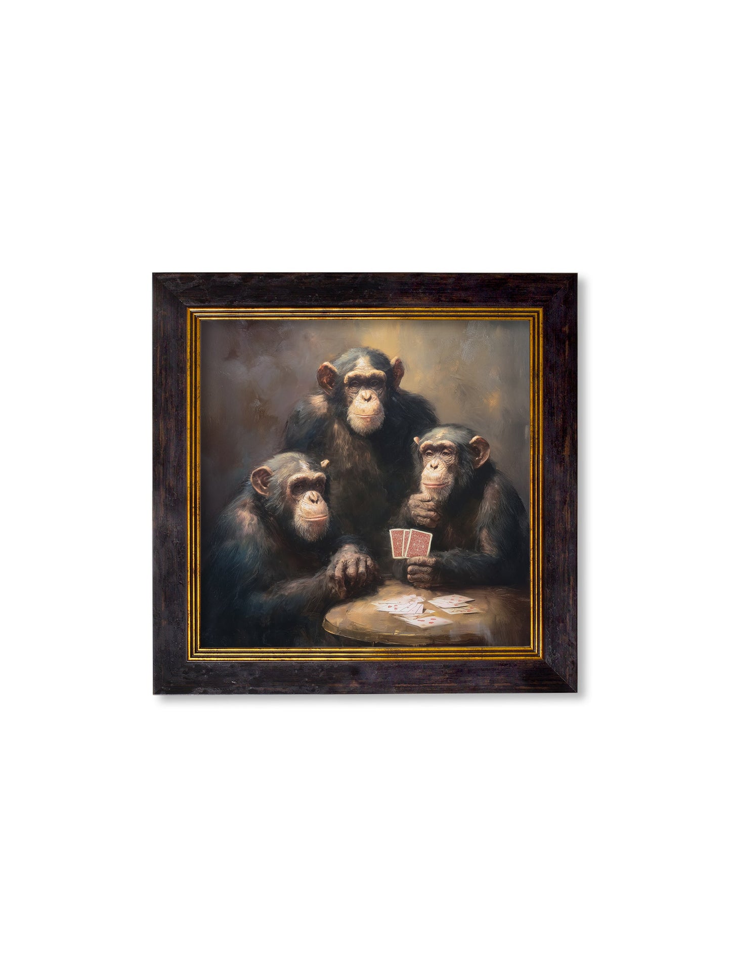 The Card – Playing Chimps – Oxford Square Frame styled view – Leya Buster Interiors