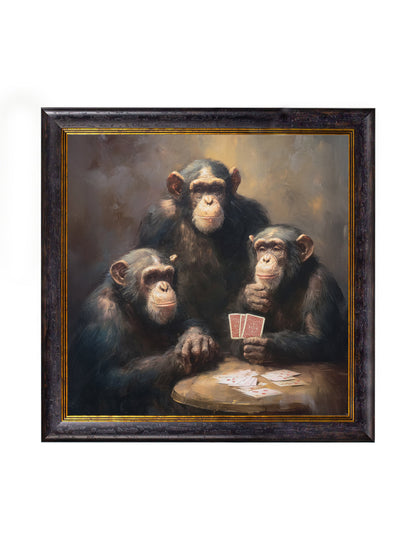 The Card – Playing Chimps – Oxford Square Frame detail – Leya Buster Interiors