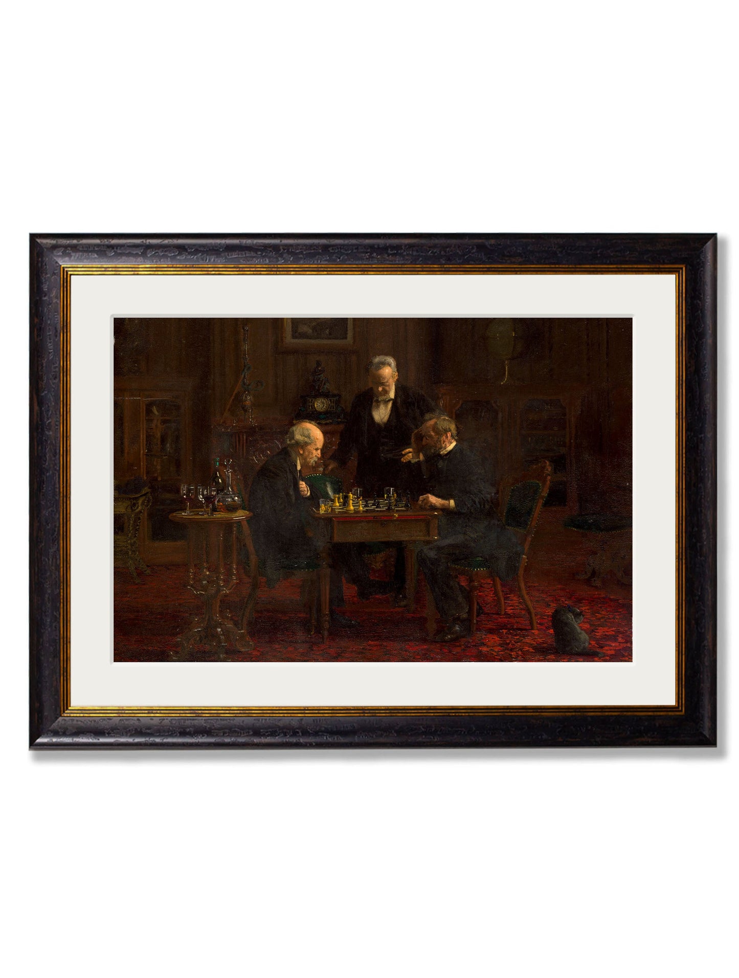 c.1876 The Chess Players – Thomas Eakins detail – Leya Buster Interiors