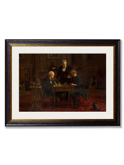 c.1876 The Chess Players – Thomas Eakins detail – Leya Buster Interiors