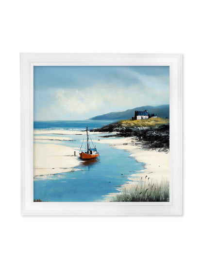 The Coastal Boat – White Hurstwood Square Frame detail – Leya Buster Interiors