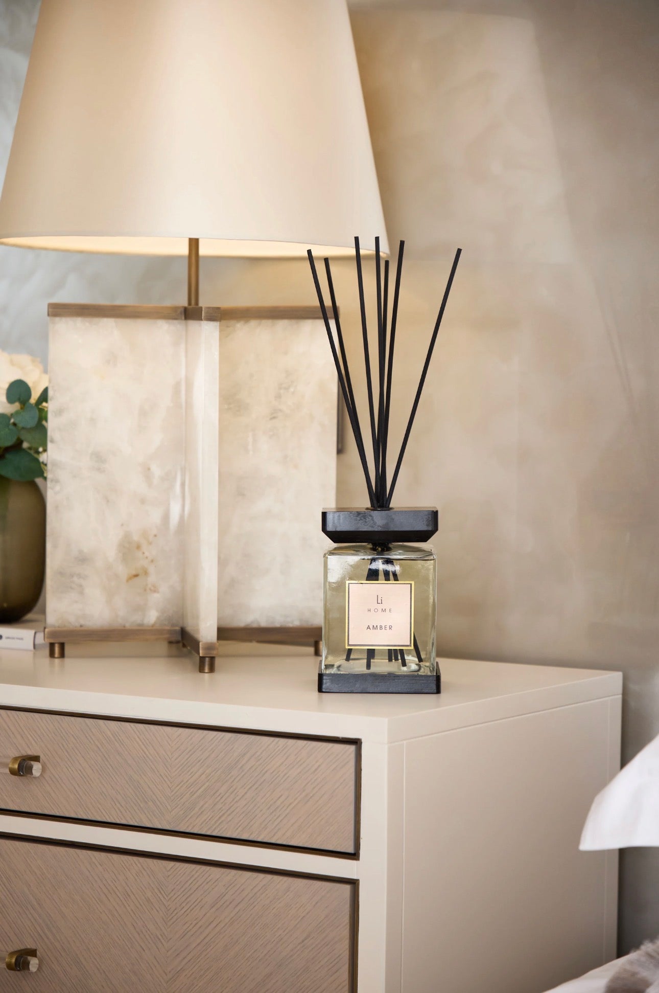 Luxury Square Reed Diffuser – Amber