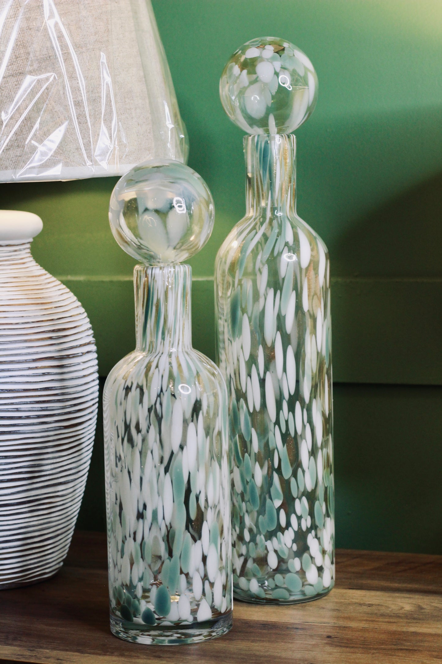 Large Pistachio Fleck Bottle