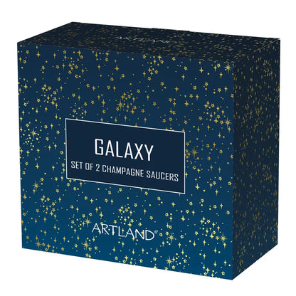 Galaxy Champagne Saucers styled view – Leya Buster Interiors