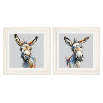 Donkey Jack & Jennet Cosy Sketch – Cream Hurstwood Square Frame detail – Leya Buster Interiors
