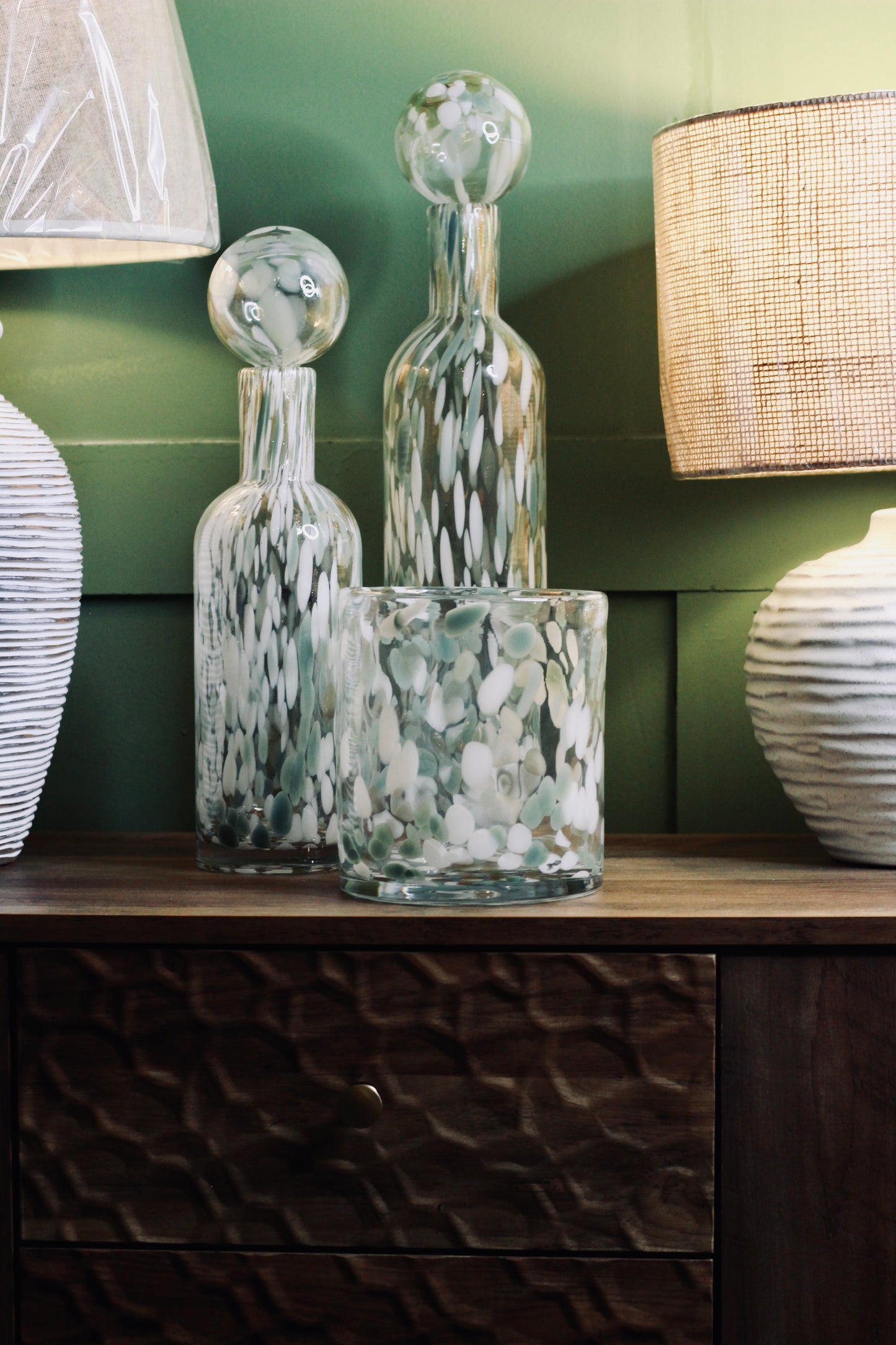 Large Pistachio Fleck Bottle