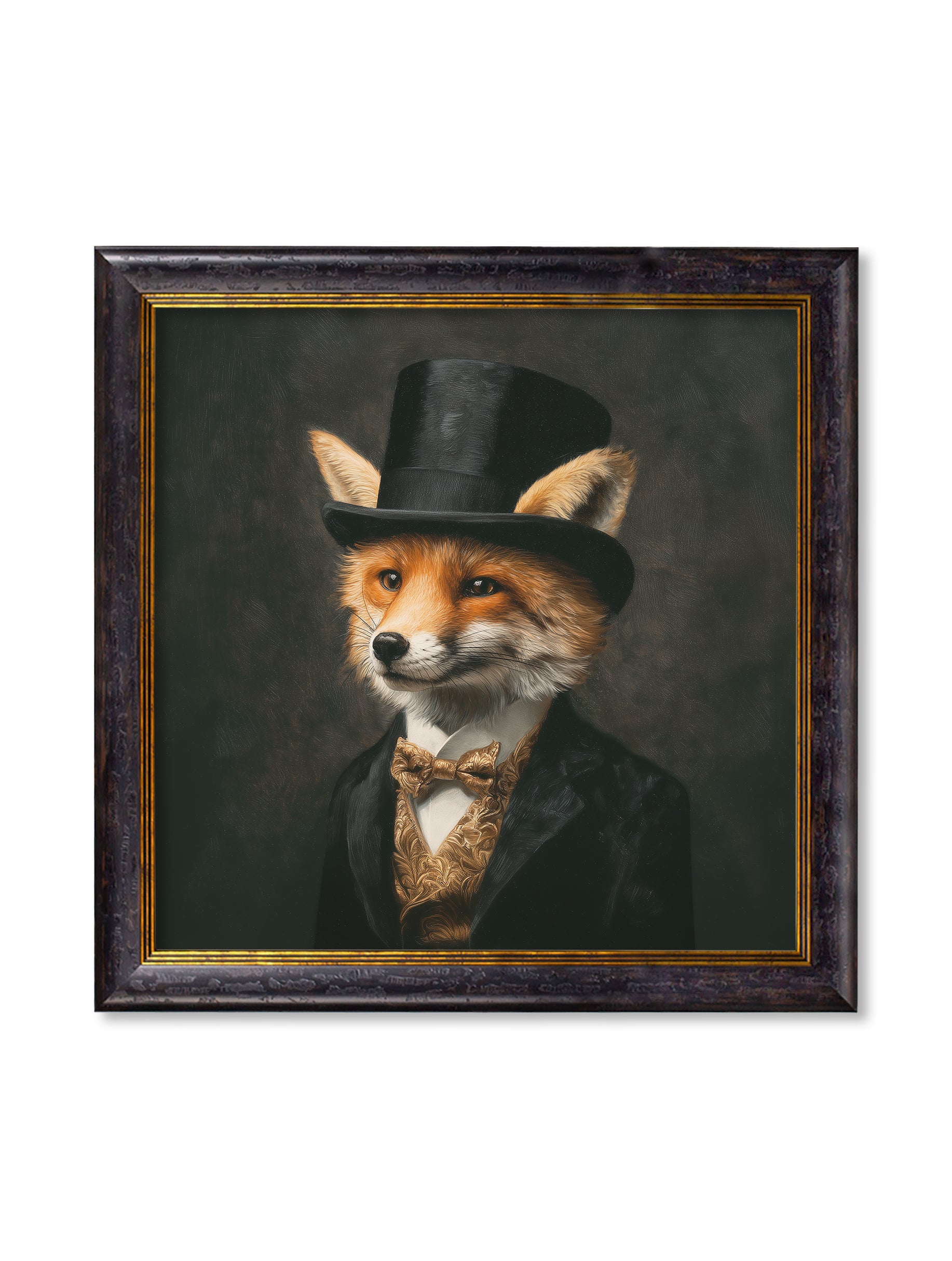 Count Foxalot – Gentleman Fox Oxford Square Frame detail – Leya Buster Interiors