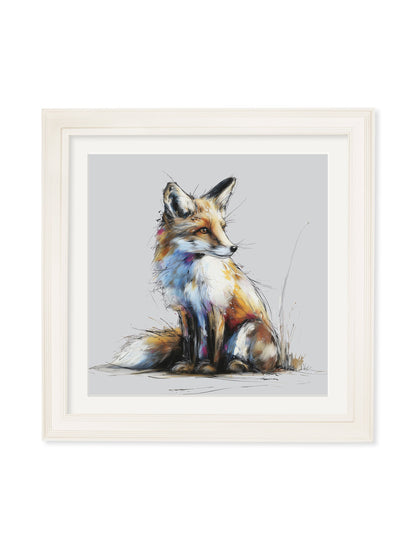 Little Fox Cosy Sketch – Cream Hurstwood Square Frame detail – Leya Buster Interiors
