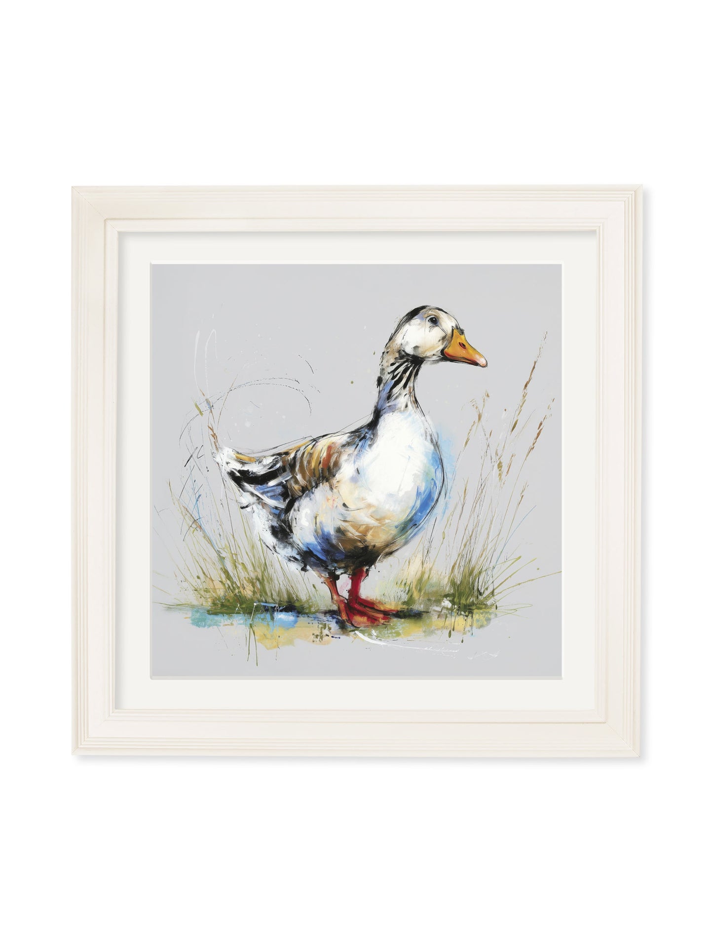 White Goose Cosy Sketch – Cream Hurstwood Square Frame detail – Leya Buster Interiors