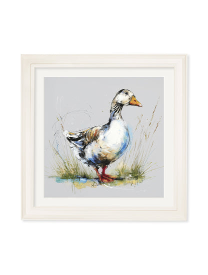 White Goose Cosy Sketch – Cream Hurstwood Square Frame detail – Leya Buster Interiors