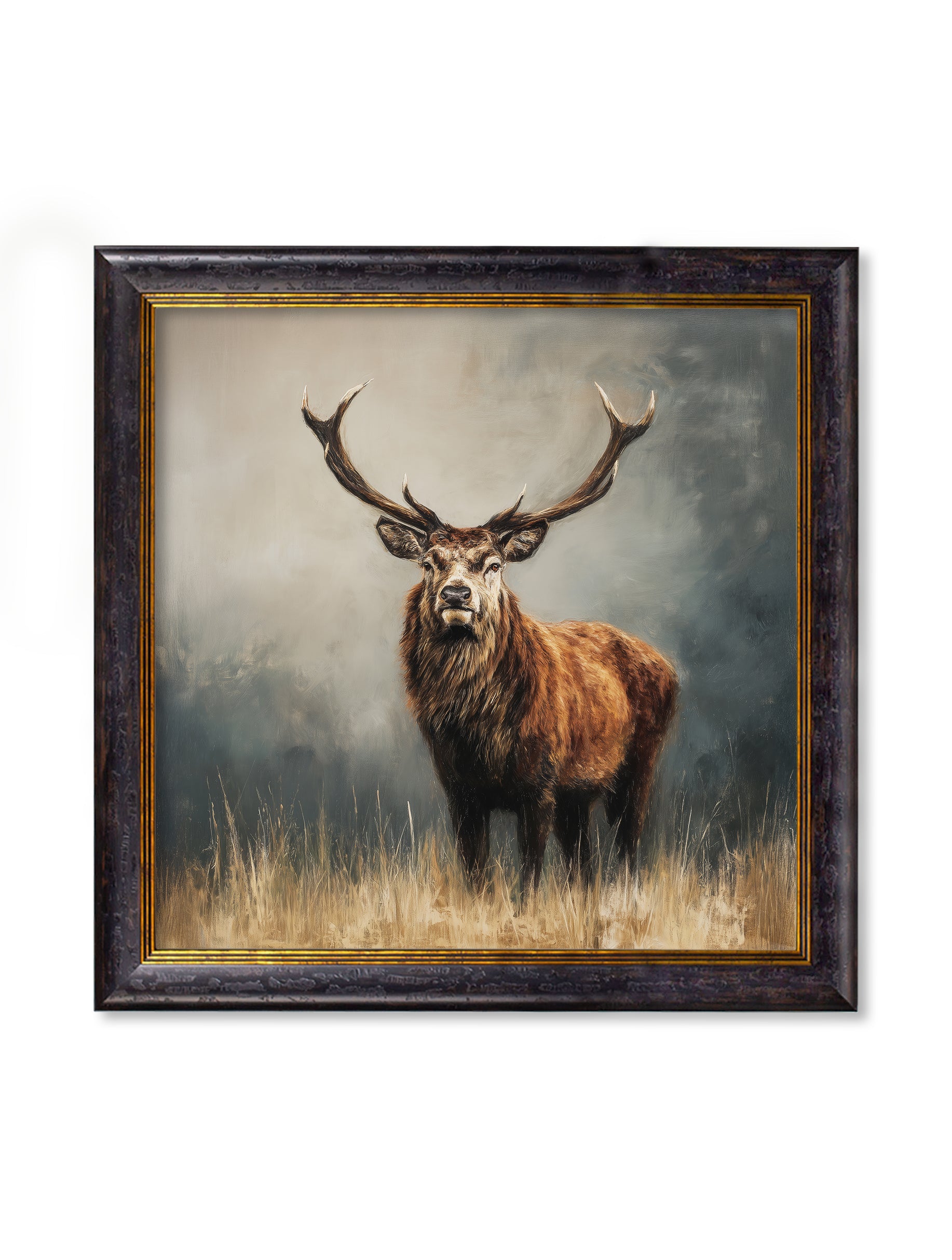 Highland Stag – Oxford Square Frame detail – Leya Buster Interiors