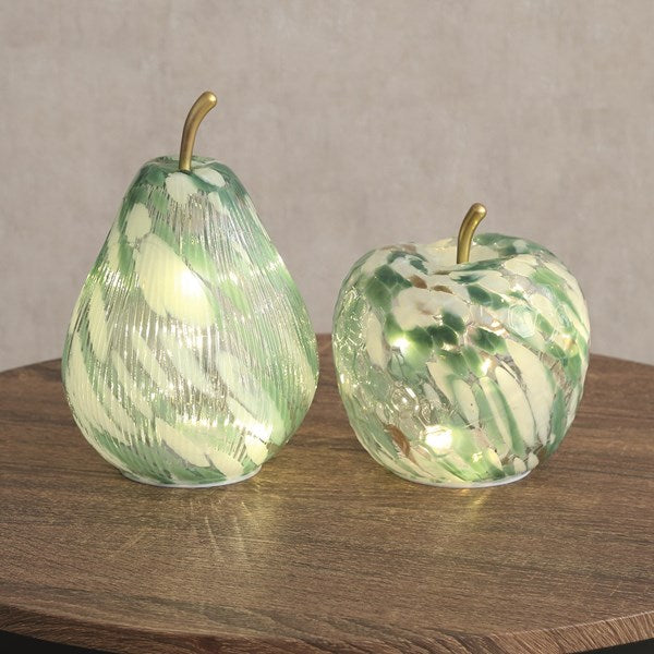 LED Green Spotted Decorative Glass  Apple