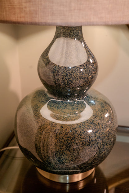Siena Ceramic Table Lamp detail – Leya Buster Interiors