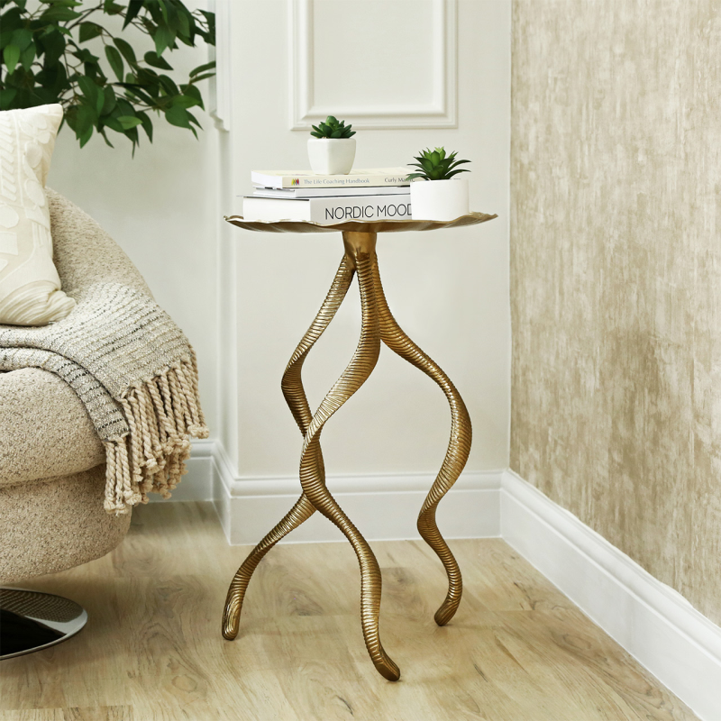 Hartwell Gold Accent Table