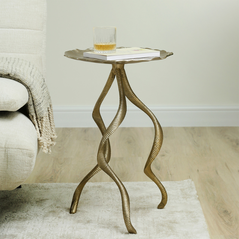 Hartwell Gold Accent Table