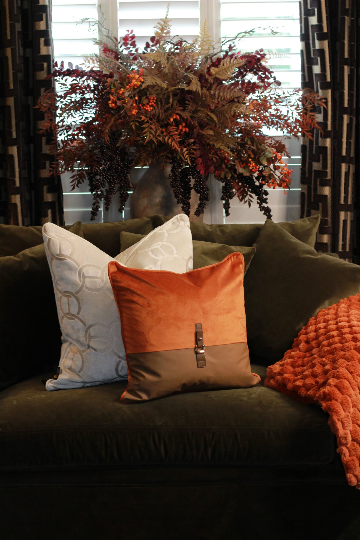 Buckle Cushion – Orange