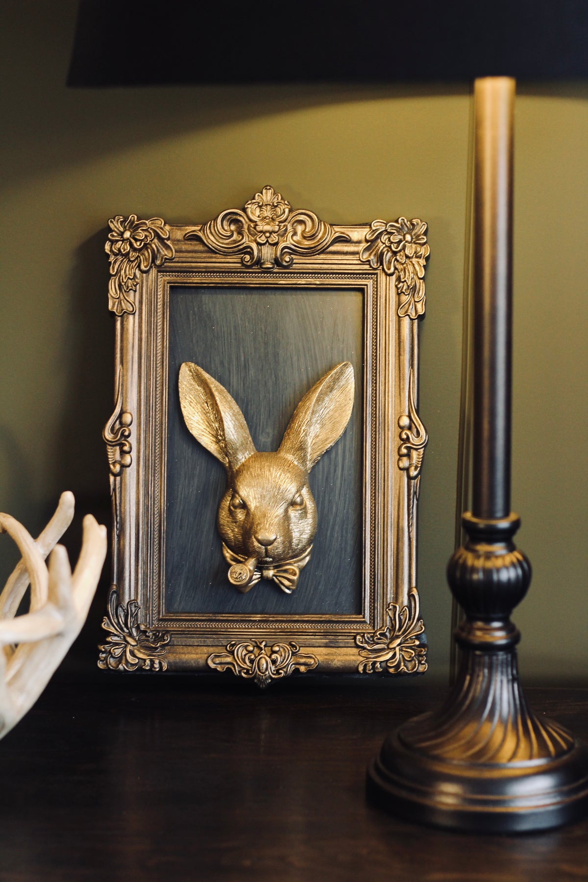 Framed Rabbit Wall Art decorative rabbit wall piece