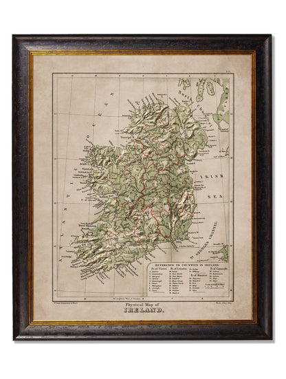 c.1880 Maps of The United Kingdom & Ireland styled view – Leya Buster Interiors