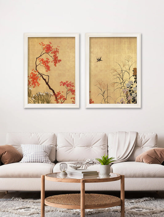 Japanese Blossom – Shibata Zeshine Set of 2 Prints – framed wall art at Leya Buster Interiors