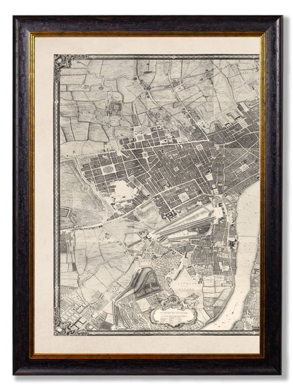 c.1746 London Triptych Map styled view – Leya Buster Interiors