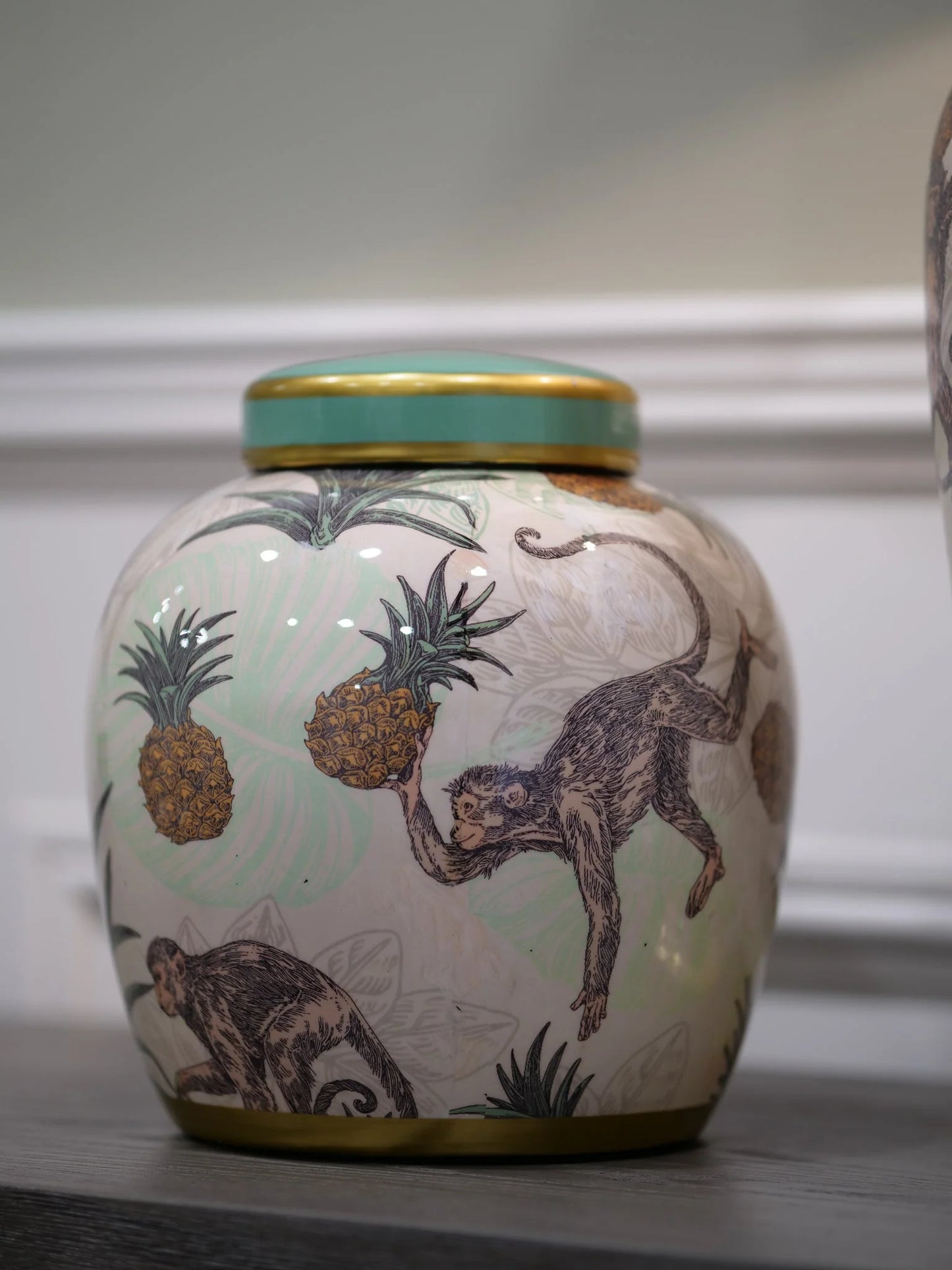 Monkey & Pineapple Jar