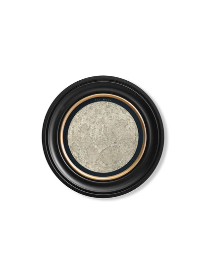 c.1800's Map of the Moon – Round styled view – Leya Buster Interiors